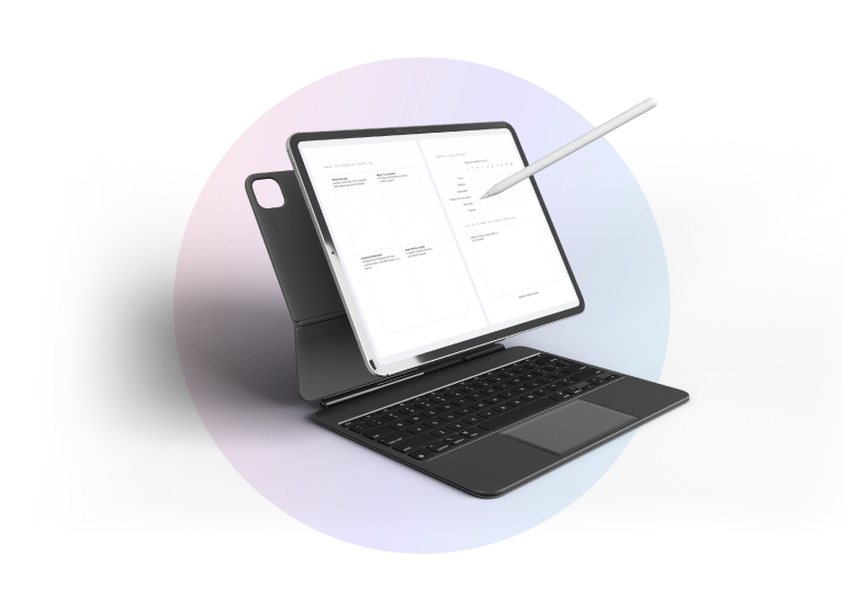 Zeitloser minimalistischer Planer